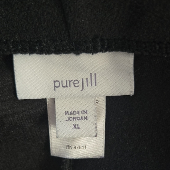 Purejill Black Velour Leggings Xl - Picture 3 of 4